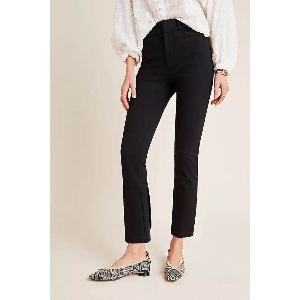 NWT Anthropologie The Essential Slim Tulip-Hem Pants Size 2 - Picture 3 of 10